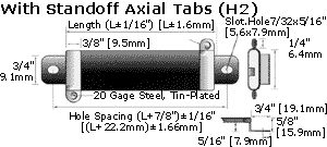 With Standoff Axial Tabs