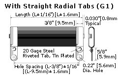 Straight Radial Tabs